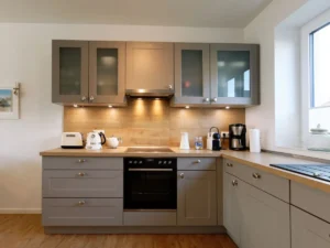 Die Küche im Ferienhaus Traumstuuv.